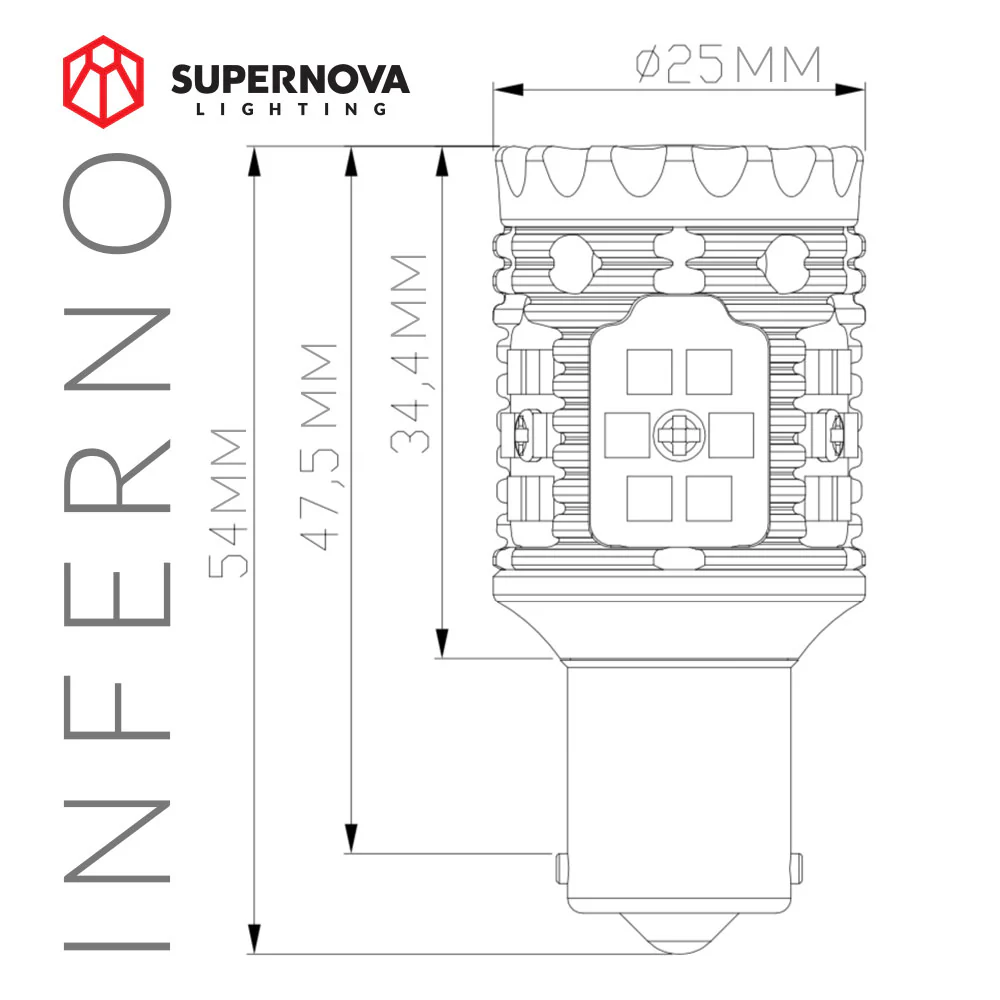 INFERNO - BA15S LED Indicator (Pair) - Image 5