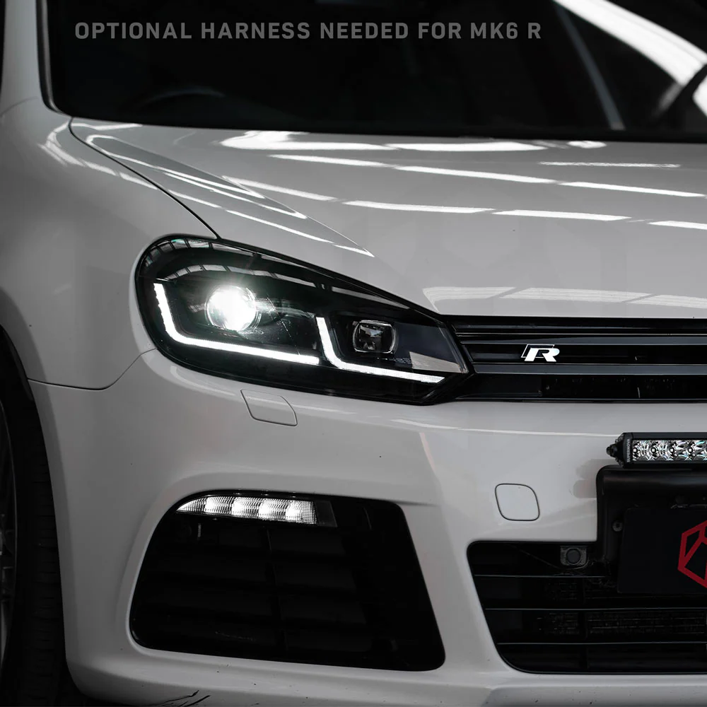 VW Golf Mk6 Sequential LED Projector Headlights - Pair - Image 3