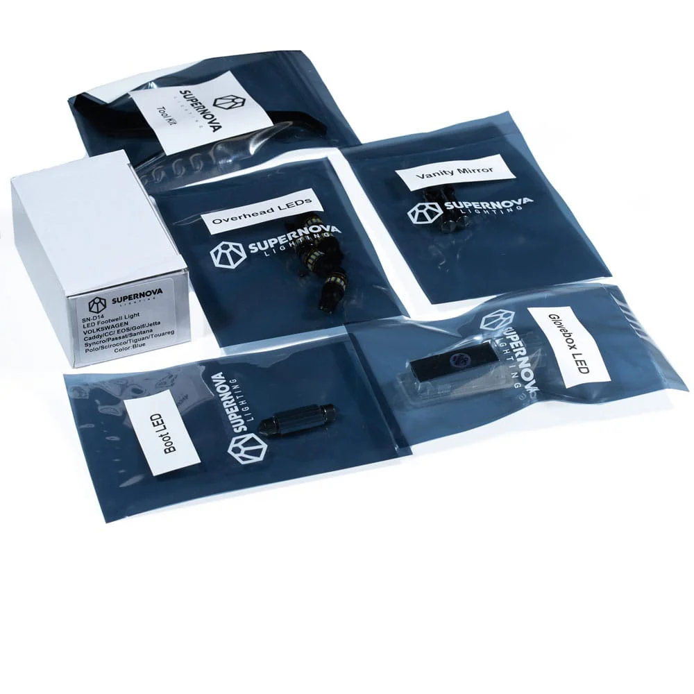 VW Golf MK5/6 Full Interior LED Kit - 11pcs - Image 13